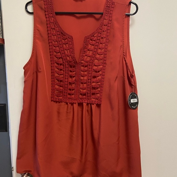 East Adeline women’s rust red tank nwt size 1x - Picture 2 of 8